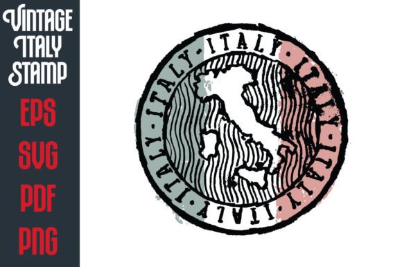 Download Vintage Hand Drawn Italy Vector Stamp - Vintage Collection