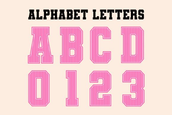 Download Orange Striped Back to School Alphabet - Alphabet Collection
