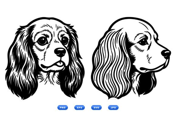 Download Vintage Dog Head Clipart Set - Vintage Collection